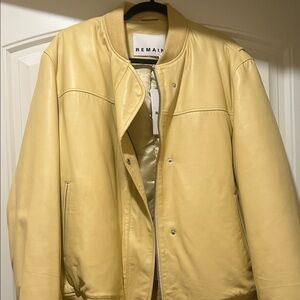 NWT Remain Women's Cream Bomber Jacket